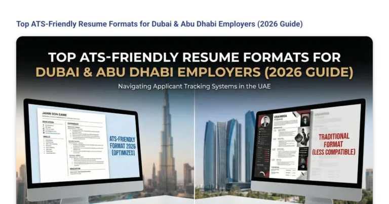 Top ATS-Friendly Resume Formats for Dubai & Abu Dhabi Employers (2026 Guide) featured image