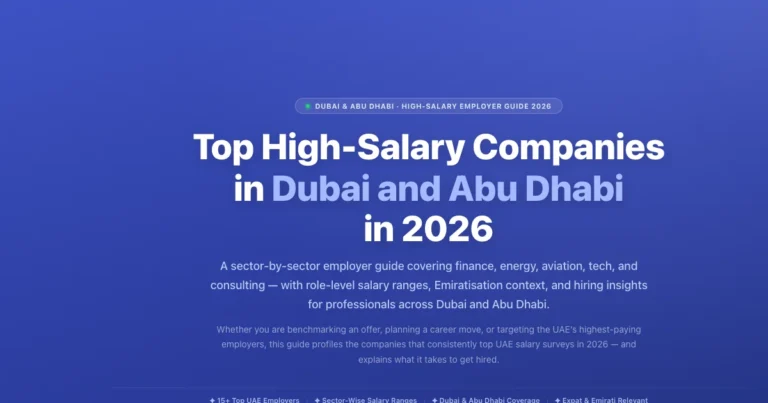 Top High-Salary Companies in Dubai and Abu Dhabi featured image