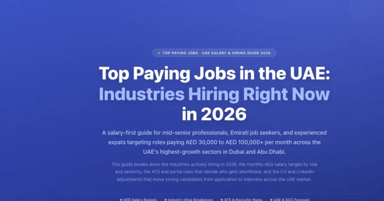 Top Paying Jobs in the UAE (2026) & How to Get Hired | Labeeb.ae featured image