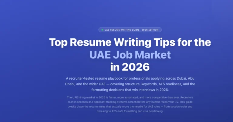 Top Resume Writing Tips for UAE Jobs 2026 | Labeeb.ae featured image