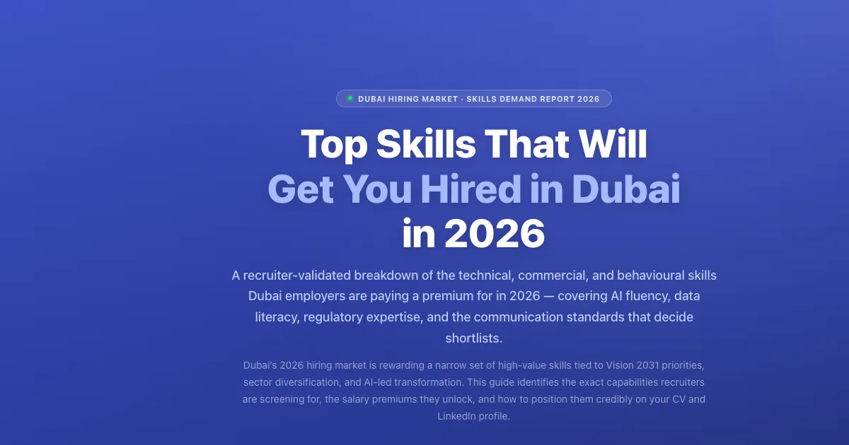 Top Skills That Will Get You Hired in Dubai in | Labeeb