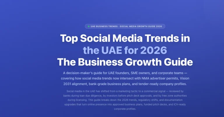 Top Social Media Trends in the UAE for 2026: The Business Growth Guide featured image