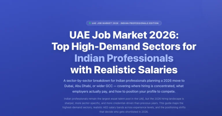 UAE Job Market 2026: Top Sectors & Salaries for Indians featured image