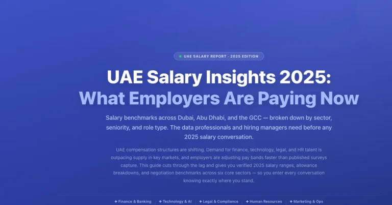 UAE Salary Insights 2026: What Employers Are Paying Now featured image