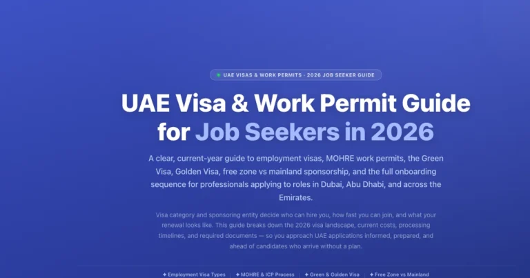 UAE Visa & Work Permit Guide for Job Seekers 2026 | Labeeb.ae featured image