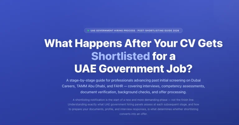 What Happens After Your CV Gets Shortlisted for a UAE Government Job? featured image