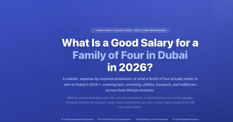 What Is a Good Salary for a Family of Four in Dubai? (2026 Guide) featured image