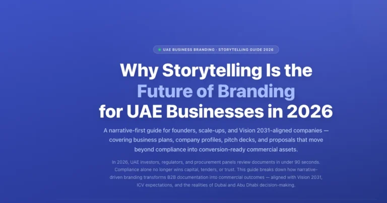 Why Storytelling Is the Future of Branding for UAE Businesses (2026 Guide) featured image