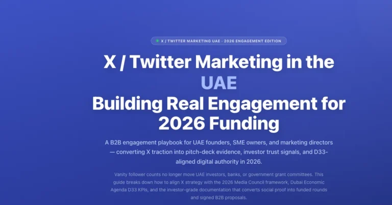 X / Twitter Marketing in the UAE — Building Real Engagement for 2026 Funding featured image