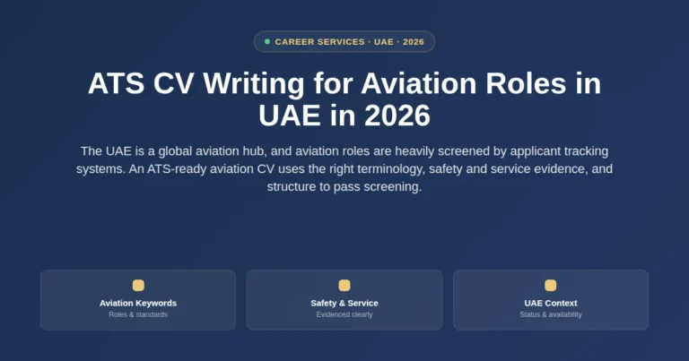 ATS CV writing for aviation roles in UAE in 2026 featured image