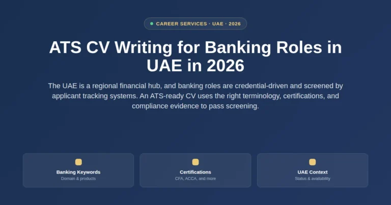 ATS CV writing for banking roles in UAE in 2026 featured image