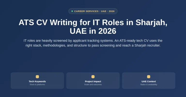 ATS CV writing for IT roles in Sharjah, UAE in 2026 featured image