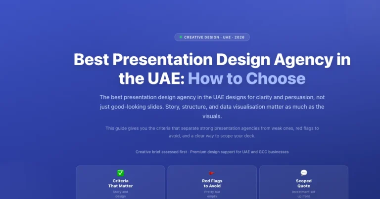 Best Presentation Design Agency in the UAE: How to Choose featured image