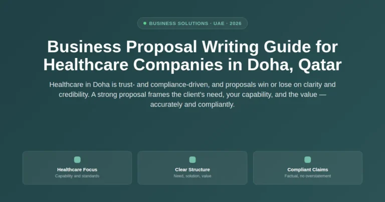 Business proposal writing guide for healthcare companies in Doha, Qatar featured image