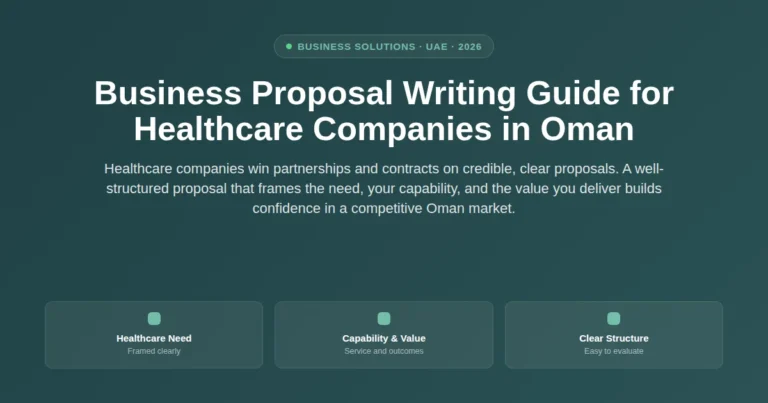 Business proposal writing guide for healthcare companies in Oman featured image
