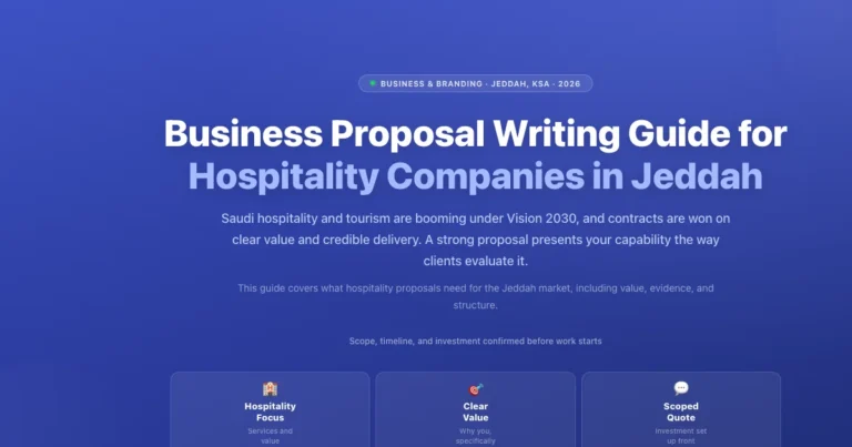 Business proposal writing guide for hospitality companies in Jeddah, Saudi Arabia featured image