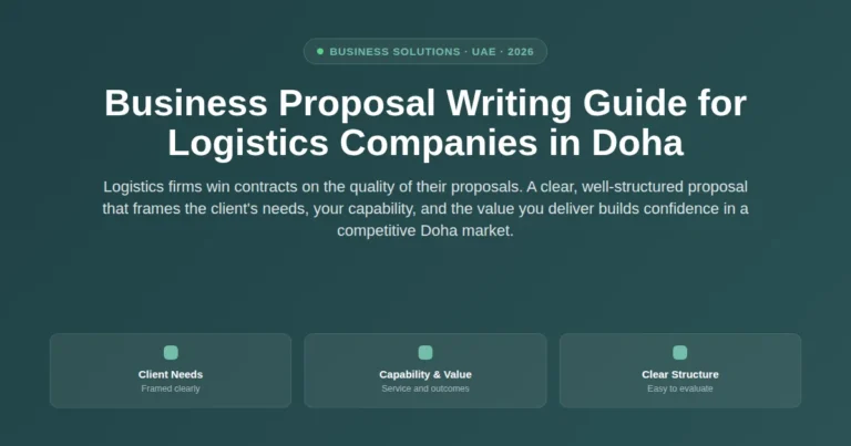 Business proposal writing guide for logistics companies in Doha, Qatar featured image