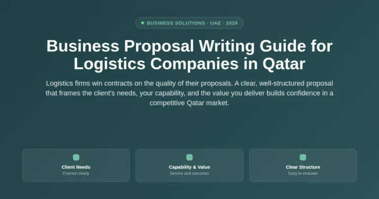 Business proposal writing guide for logistics companies in Qatar featured image