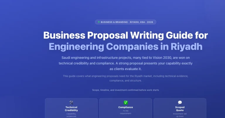 Business proposal writing guide for engineering companies in Riyadh, Saudi Arabia featured image