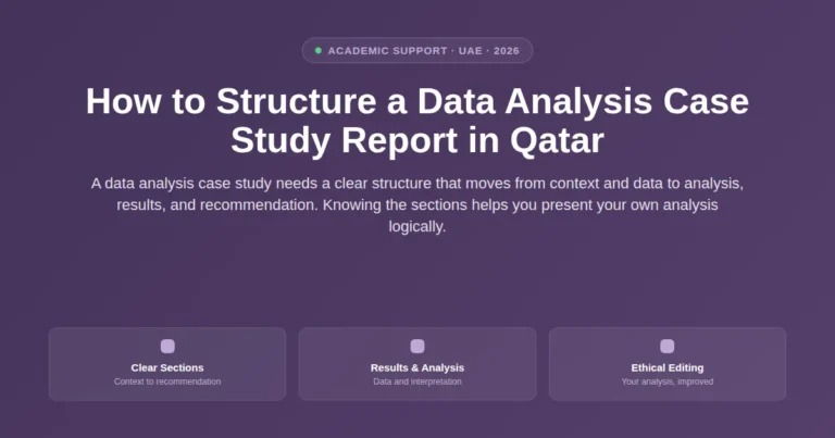 How to structure a data analysis case study report in Qatar featured image