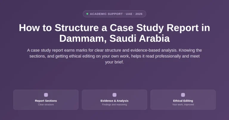 A step-by-step guide to case study report structure in Dammam, Saudi Arabia featured image