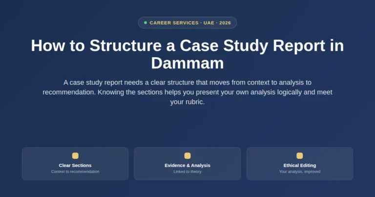 How to structure a case study report in Dammam, Saudi Arabia featured image