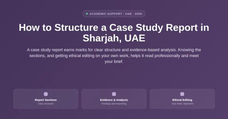 How to structure a case study case study report in Sharjah, UAE featured image