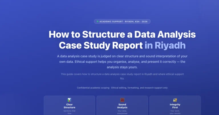 How to structure a data analysis case study report in Riyadh, Saudi Arabia featured image