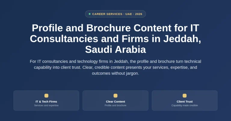 Profile and brochure content for IT clinics and consultants in Jeddah, Saudi Arabia featured image