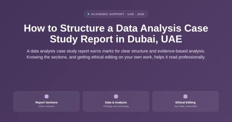 How to structure a data analysis case study report in Dubai, UAE featured image