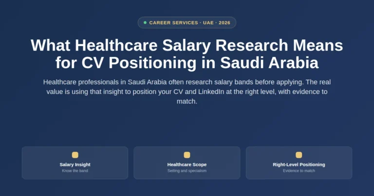 What healthcare salary research means for CV positioning in Saudi Arabia featured image
