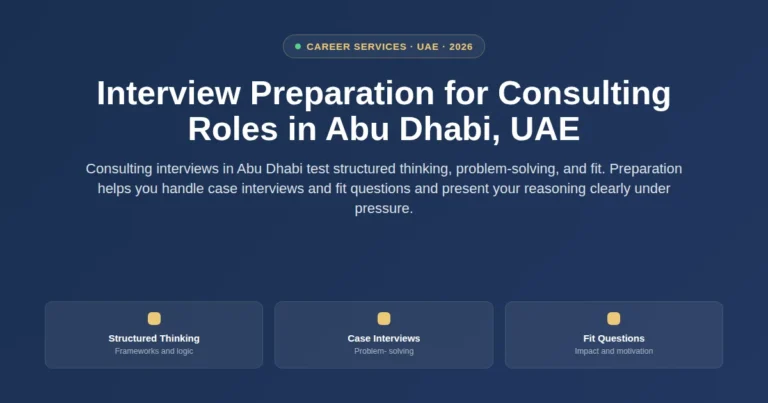 Interview preparation for consulting roles in Abu Dhabi, UAE featured image