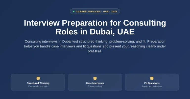 Interview preparation for consulting roles in Dubai, UAE featured image