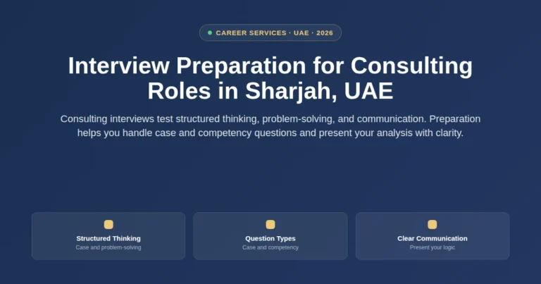 Interview preparation for consulting roles in Sharjah, UAE featured image
