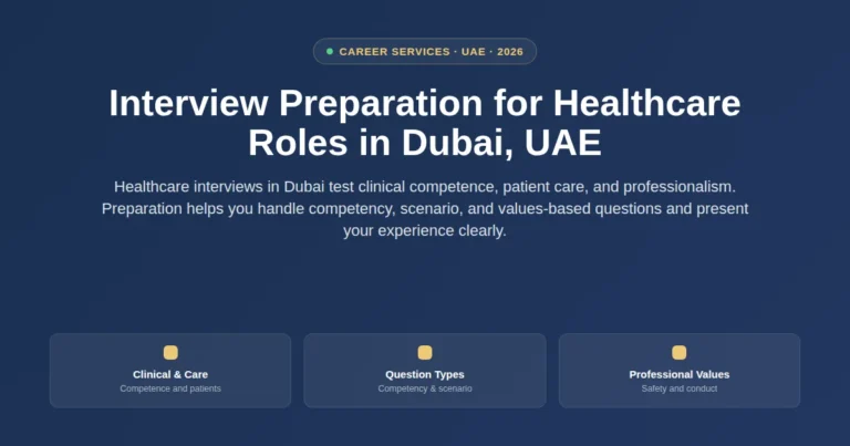 Interview preparation for healthcare roles in Dubai, UAE featured image