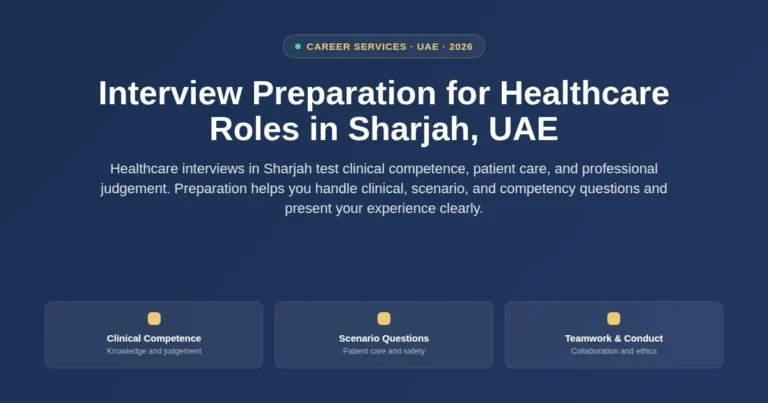 Interview preparation for healthcare roles in Sharjah, UAE featured image