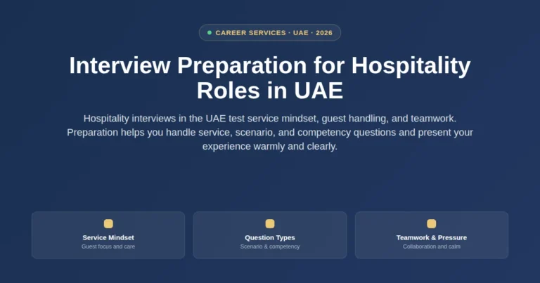 Interview preparation for hospitality roles in UAE featured image