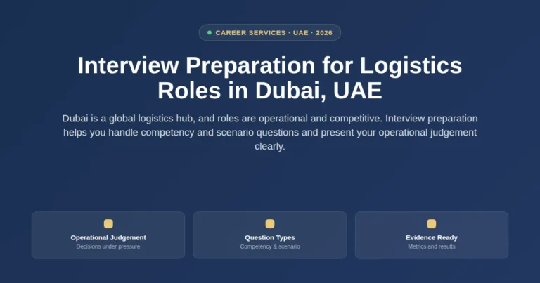 Interview preparation for logistics roles in Dubai, UAE featured image