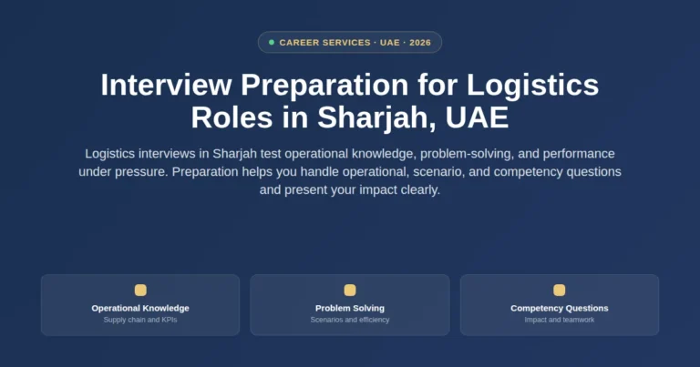 Interview preparation for logistics roles in Sharjah, UAE featured image
