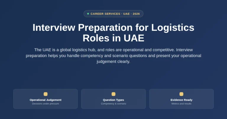 Interview preparation for logistics roles in UAE featured image