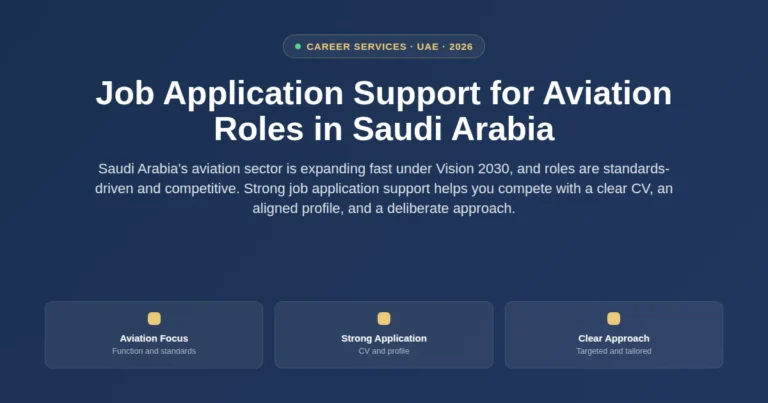 Job application support for aviation roles in Saudi Arabia featured image