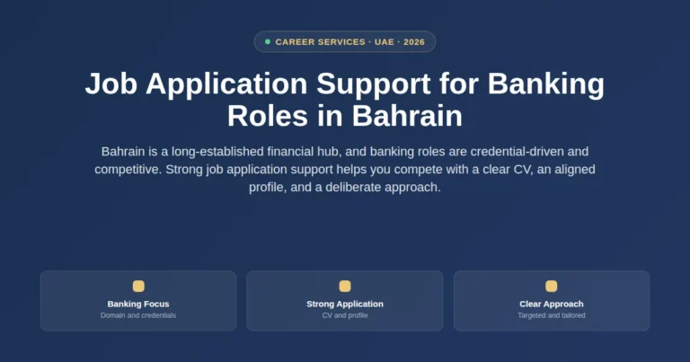 Job application support for banking roles in Bahrain featured image