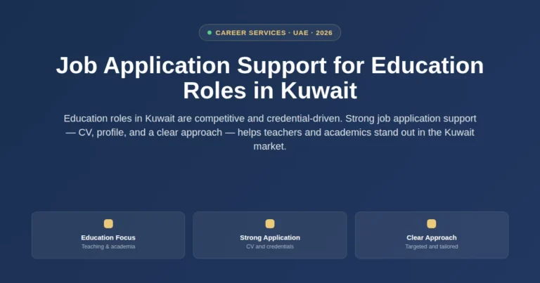 Job application support for education roles in Kuwait featured image