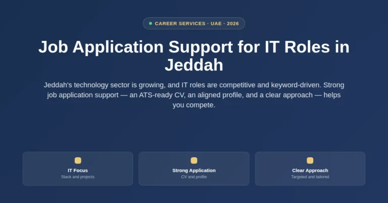 Job application support for IT roles in Jeddah, Saudi Arabia featured image