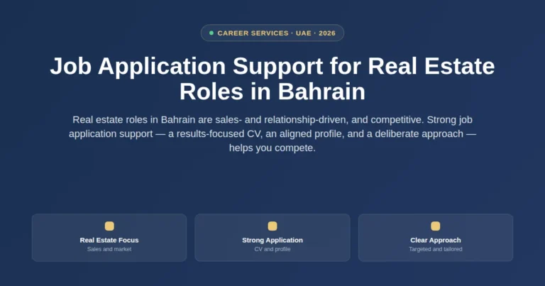Job application support for real estate roles in Bahrain featured image