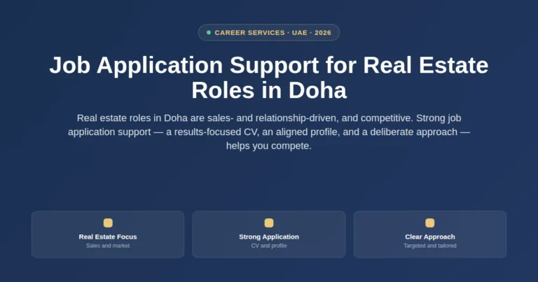 Job application support for real estate roles in Doha, Qatar featured image