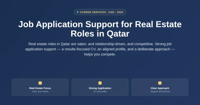 Job application support for real estate roles in Qatar featured image
