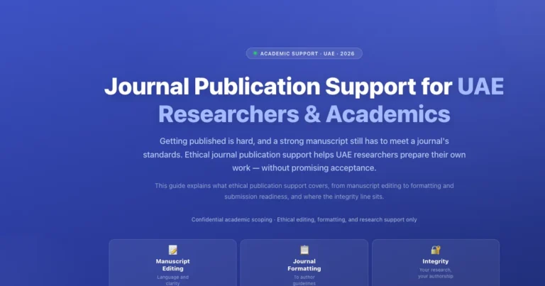 Journal Publication Support for UAE Researchers & Academics featured image
