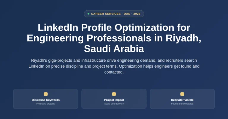 LinkedIn profile optimization for engineering professionals in Riyadh, Saudi Arabia featured image