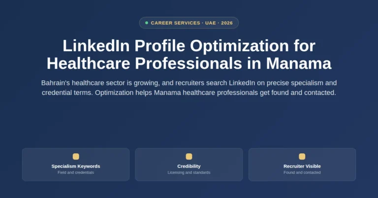 LinkedIn profile optimization for healthcare professionals in Manama, Bahrain featured image